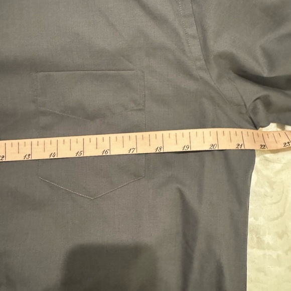 UNTUCKit Solid Charcoal Grey Cotton button up Shirt slim fit cotton - Picture 5 of 7